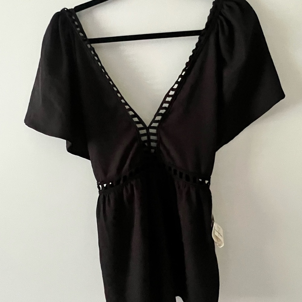 Lulus black romper new with tags